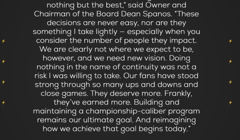 NFLチャージャーズ　63-21の大敗　監督とゼネラルマネジャーを解任（12/15）