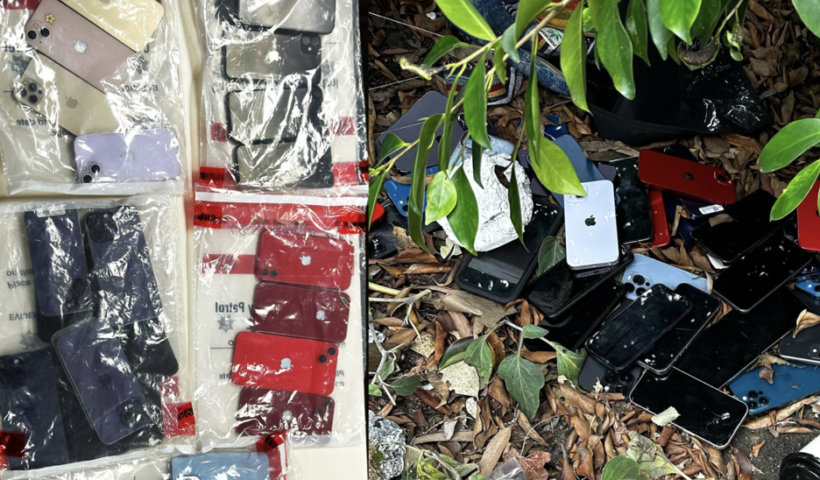 盗まれた40台のiPhoneがフリーウェイで発見　イーストLA（1/5）