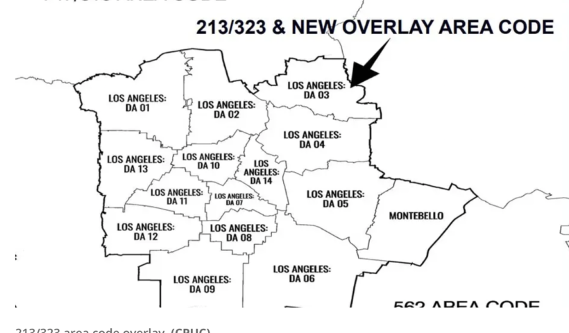 ロサンゼルスに新しい市外局番が導入　新しい番号は「738」（2/22）