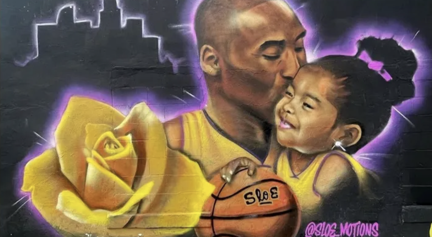 コービーの壁画修復に、レイカーズのルカ・ドンチッチ選手が5，000