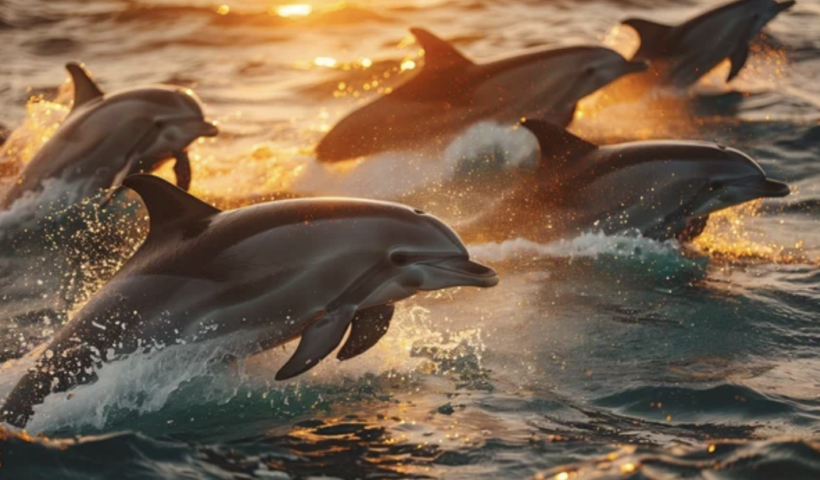 100頭のイルカが一斉にジャンプする姿が目撃　ニューポートビーチ（8/29）