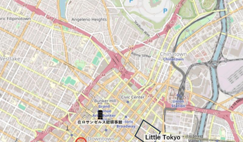 【注意喚起】ロサンゼルス市ダウンタウンにおける強盗事件の発生　在ロサンゼルス日本国総領事館（9/17）