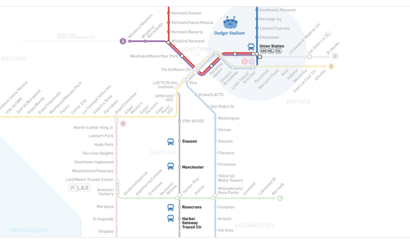 渋滞の心配もなし！　ドジャース戦は Metroバス＆鉄道が便利（10/9）