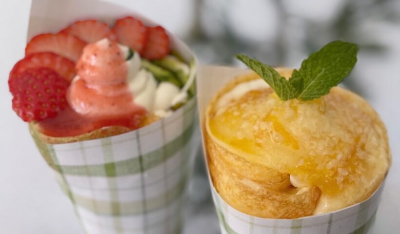 Torranceに新しくオープン 100% グルテンフリー 米粉使用ふわもちクレープ専門店