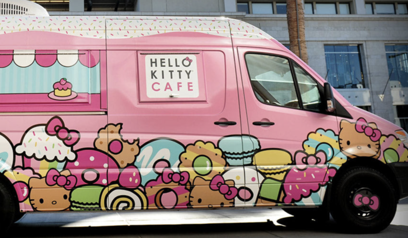 ハローキティ カフェトラックが、トーランス　デルアモ・ショッピング・センターでポップアップ開店！（1/23）