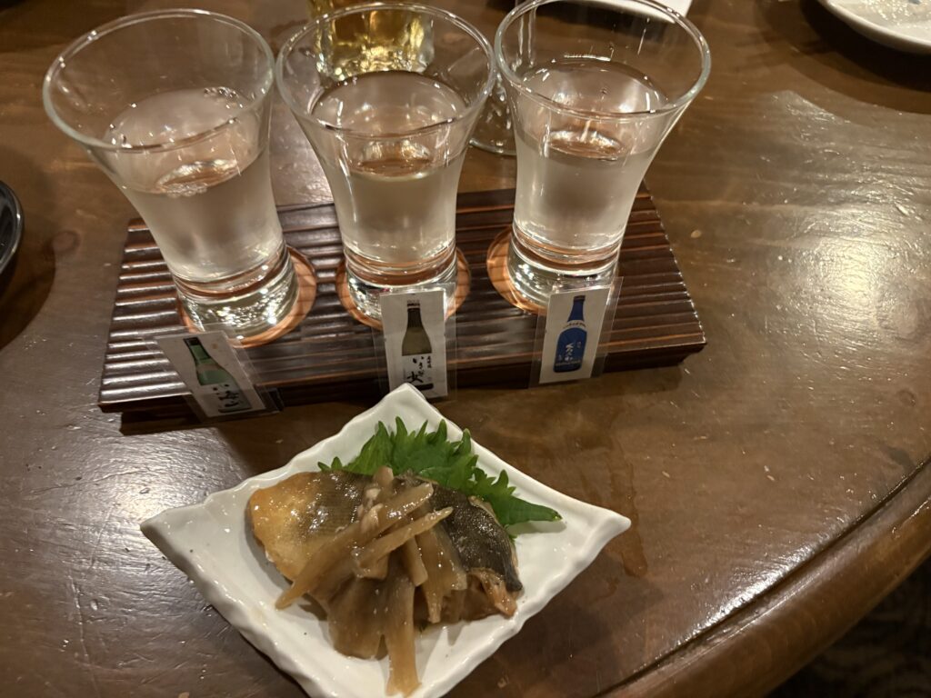 日本酒3種の利き酒セット トーランス WA Dining SUYA